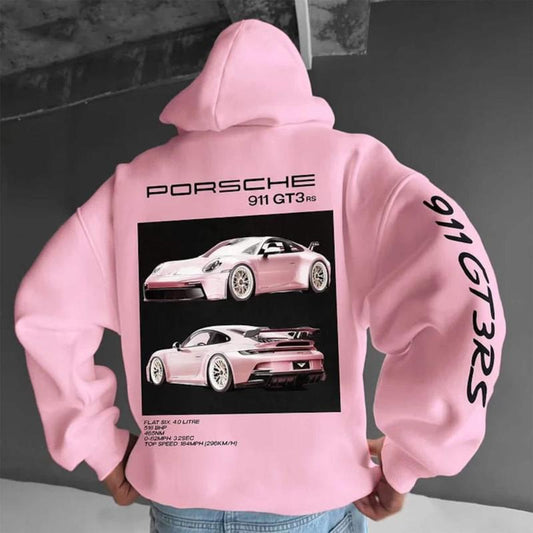 Porsche 911 GT3RS Hoodie, Car Enthusiast Hoodie, Car Clothing Men Gifts