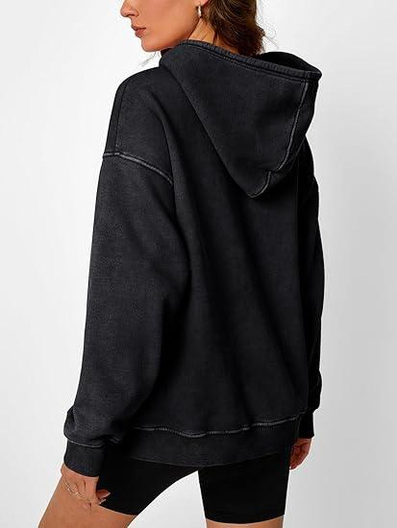 Mens Oversized Hoodies Pullover Women Fall Acid Wash Plain Preppy Hoodie Streetwear Cotton Vintage Hooded Sweatshirt