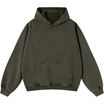 Mens Oversized Hoodies Pullover Women Fall Acid Wash Plain Preppy Hoodie Streetwear Cotton Vintage Hooded Sweatshirt